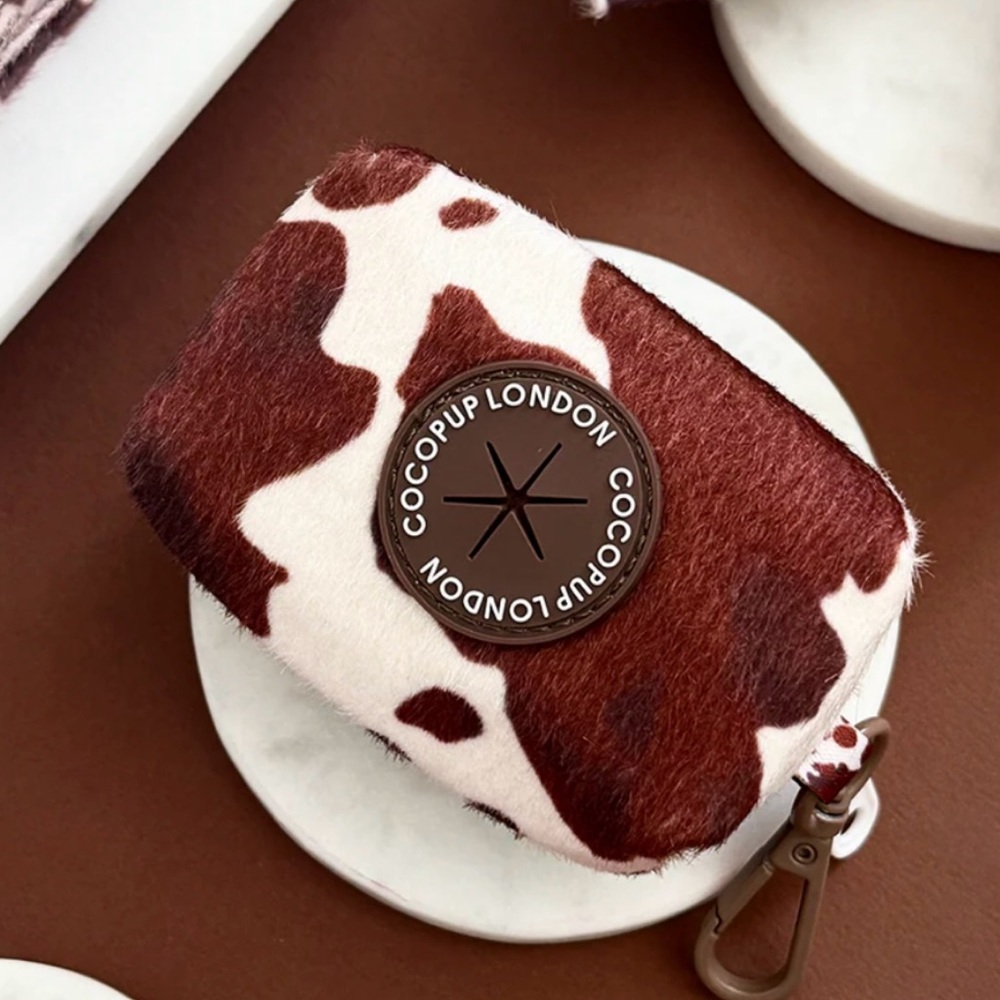 Cocopup London Cow Print Poop Bag holder
